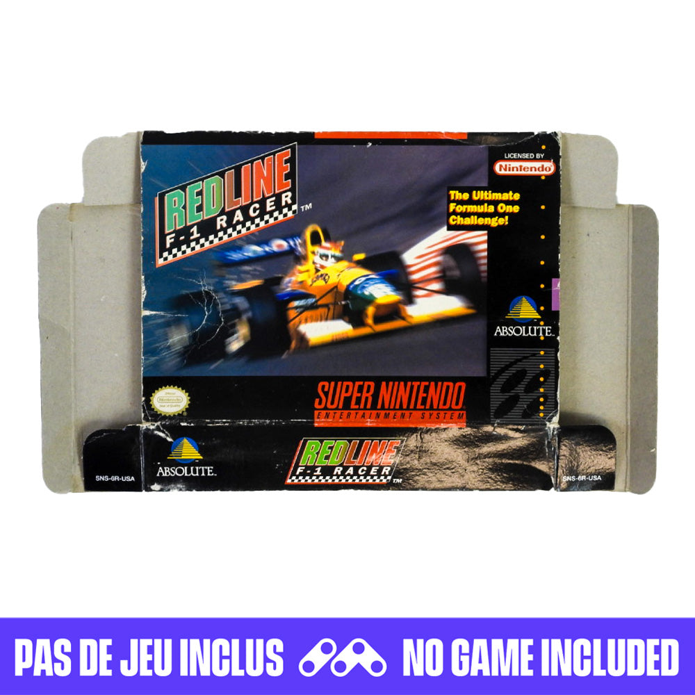 Redline F-1 Racer [Box] (Super Nintendo / SNES)