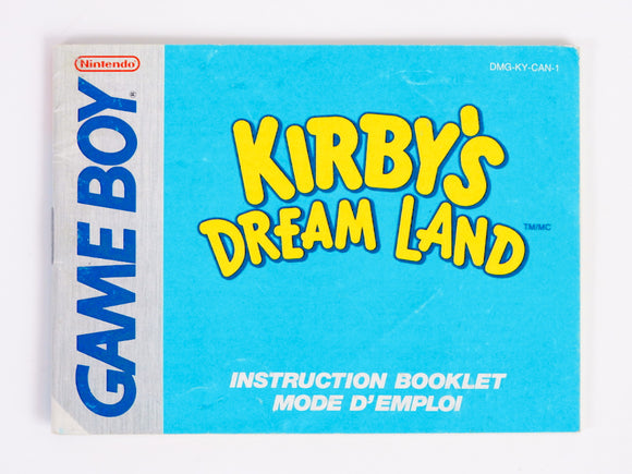 Kirby's Dream Land [Manual] (Game Boy)