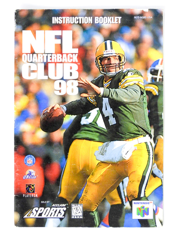 NFL Quarterback Club 98 [Manual] (Nintendo 64 / N64)
