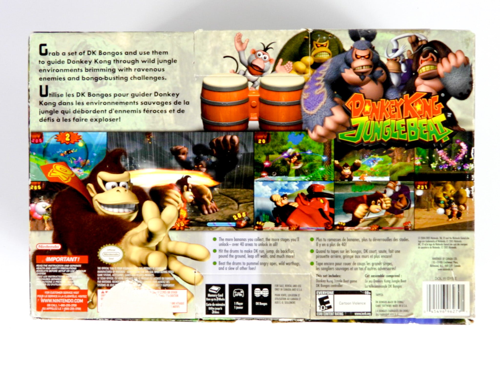 Donkey Kong outlet Jungle Beat (CIB) Bongos Bundle for Nintendo GameCube