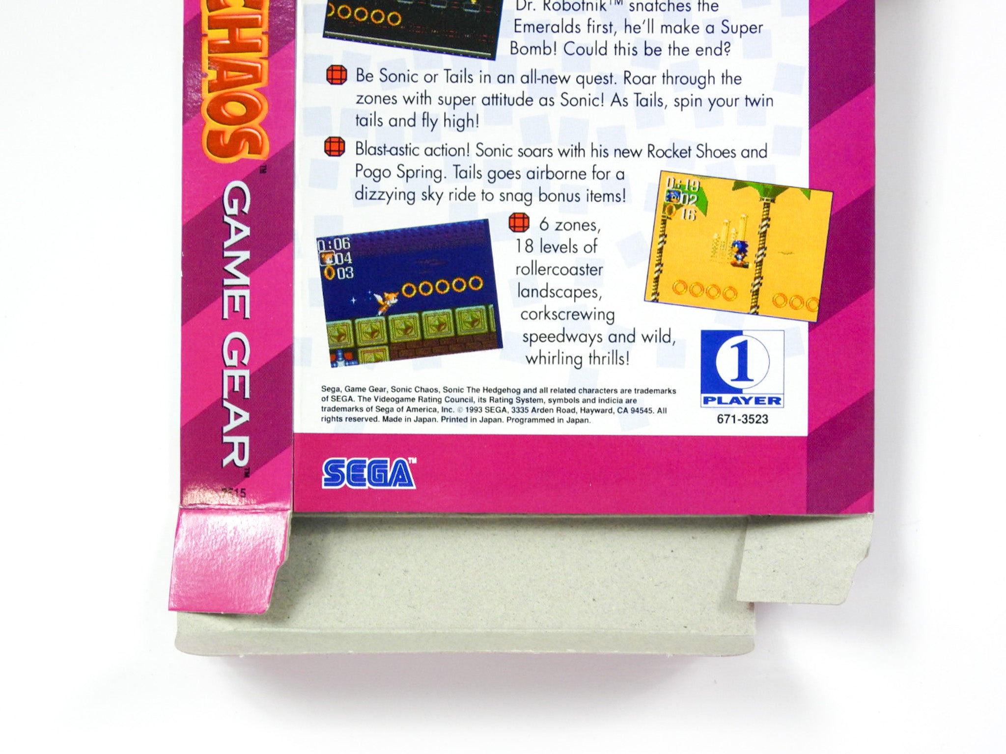 Sonic Chaos [Box] (Sega Game Gear) – Retro MTL