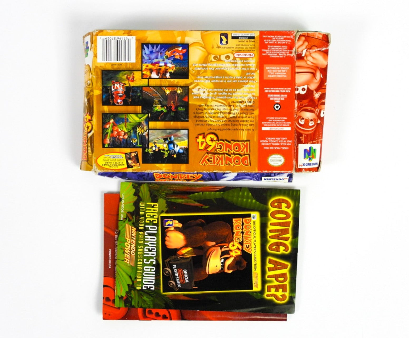 Donkey shops Kong N64 with box and manuals