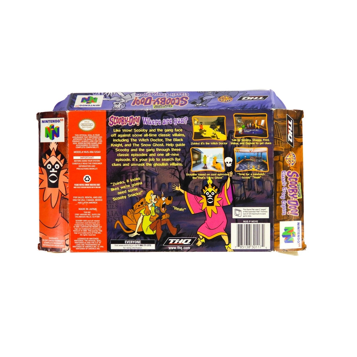 Scooby Doo Classic Creep Capers [Box] (Nintendo 64 / N64) – Retro MTL