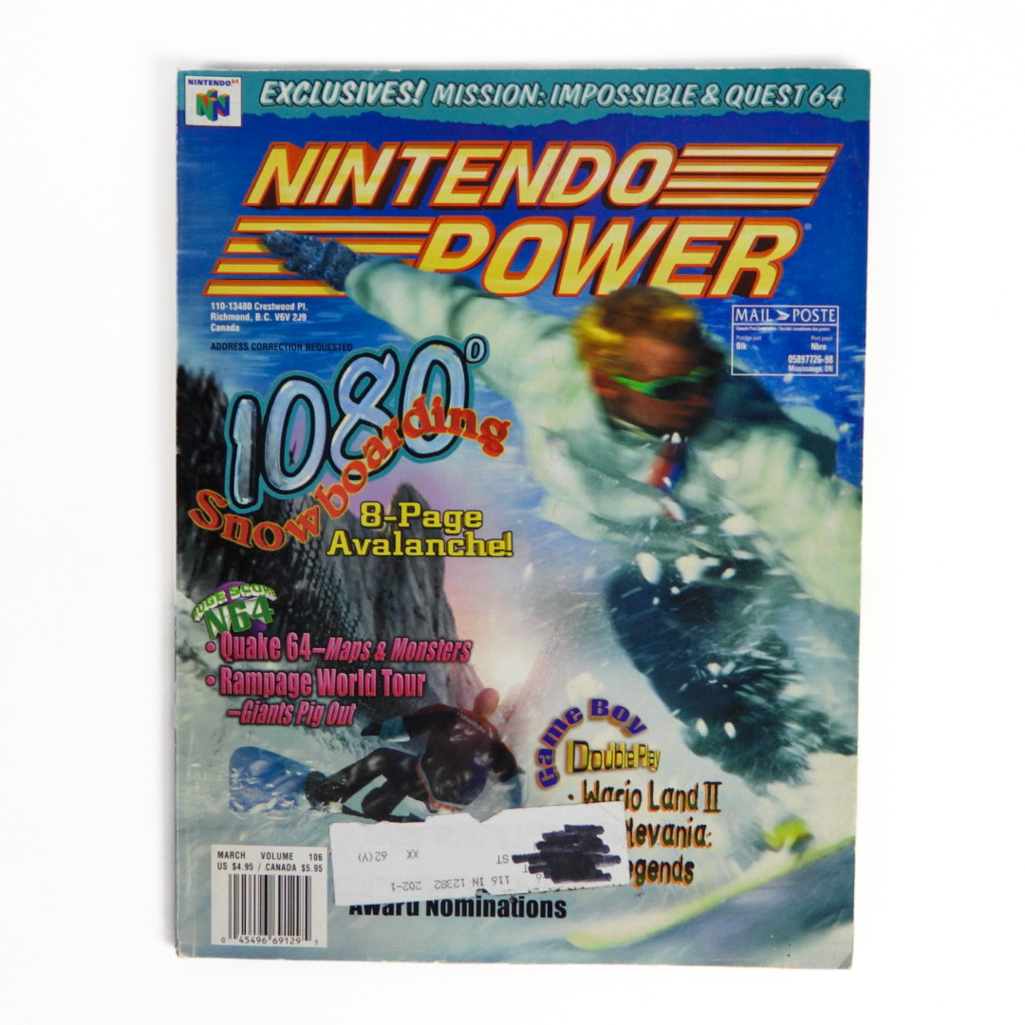 1080 Snowboarding [Volume 106] [Nintendo Power] (Magazines)