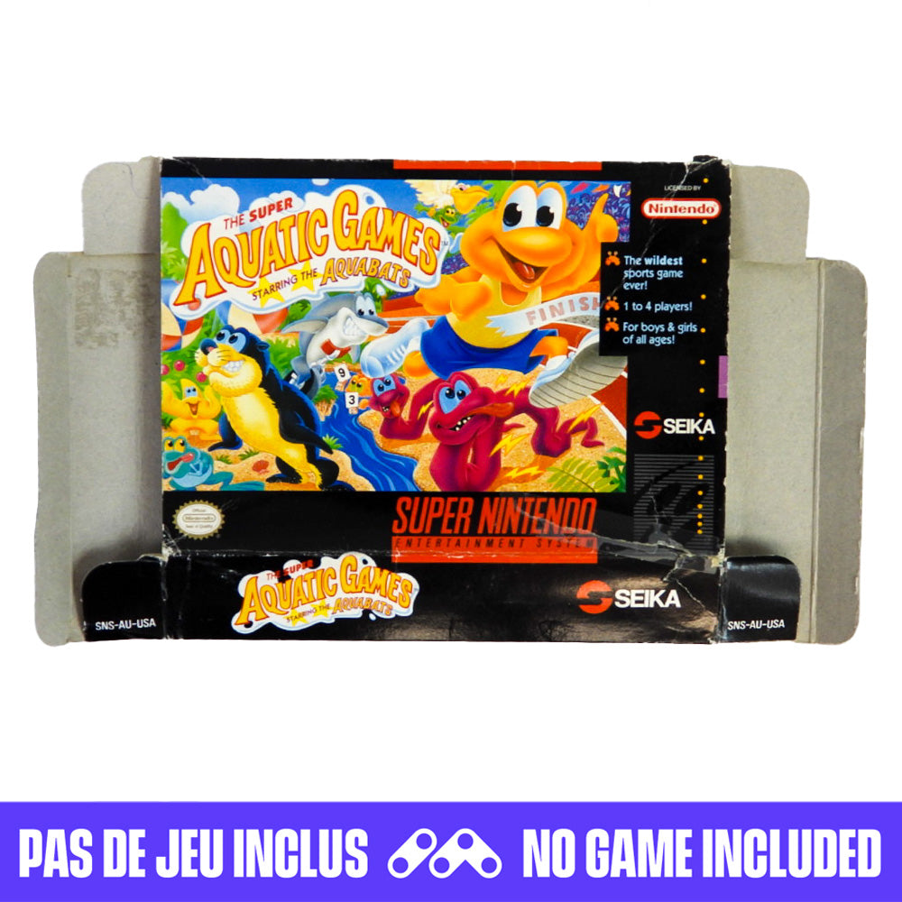 Super Aquatic Games [Box] (Super Nintendo / SNES)