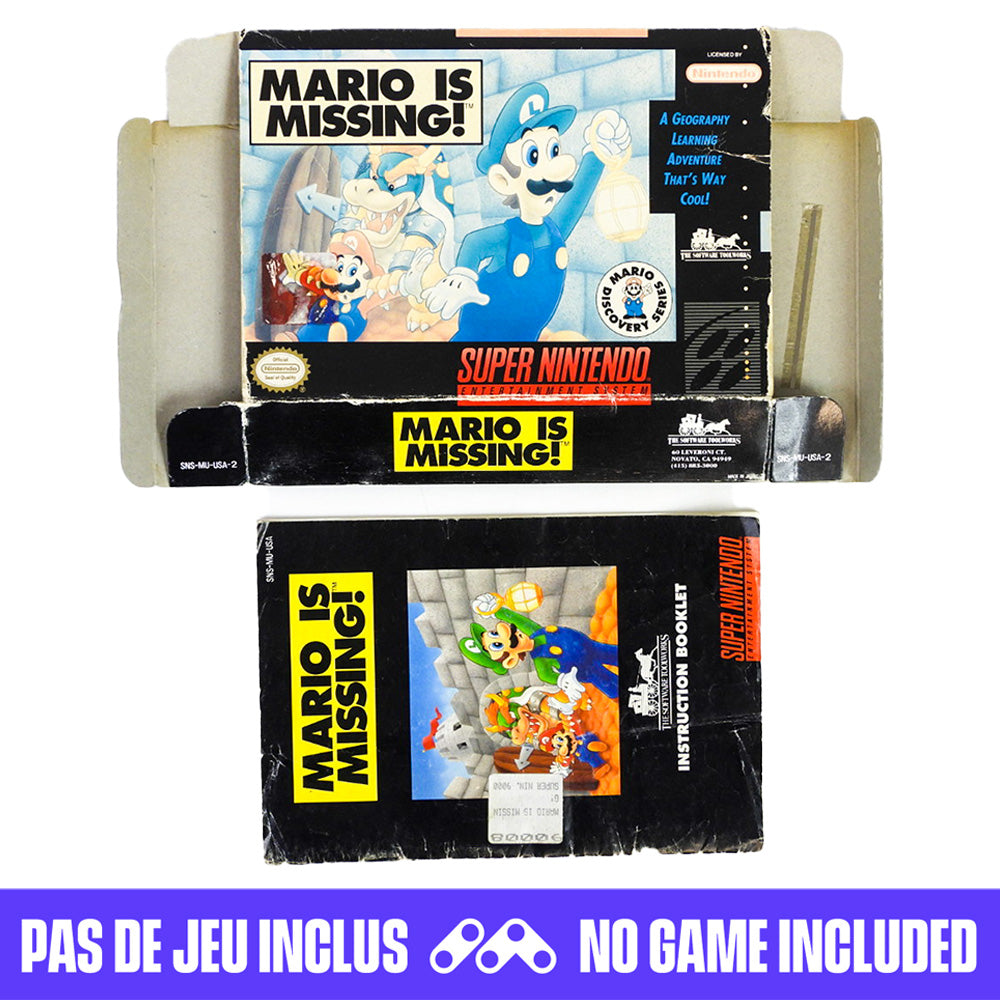 Mario is Missing [Box] (Super Nintendo / SNES)