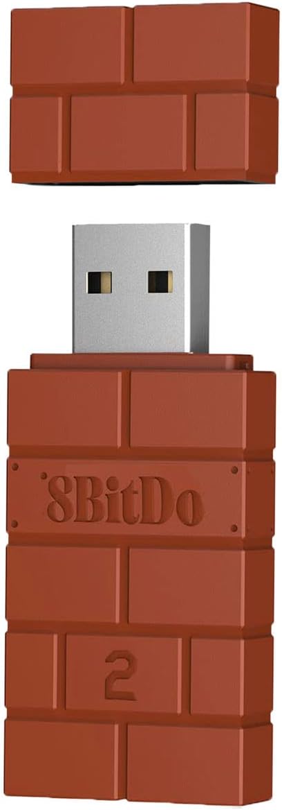 Brown USB Wireless Adapter 2 [8Bitdo] (Nintendo Switch)