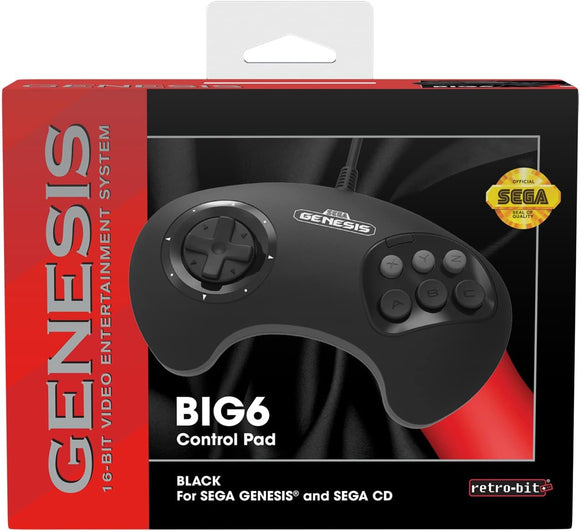 Big6 Control Pad [Retro-Bit] (Sega Genesis)