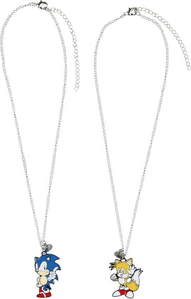 Ensemble de 2 colliers « meilleurs amis(es) » Sonic et Tails SEGA