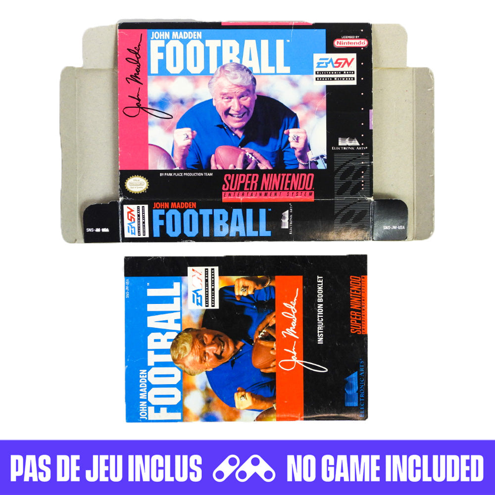 John Madden Football [Box] (Super Nintendo / SNES)