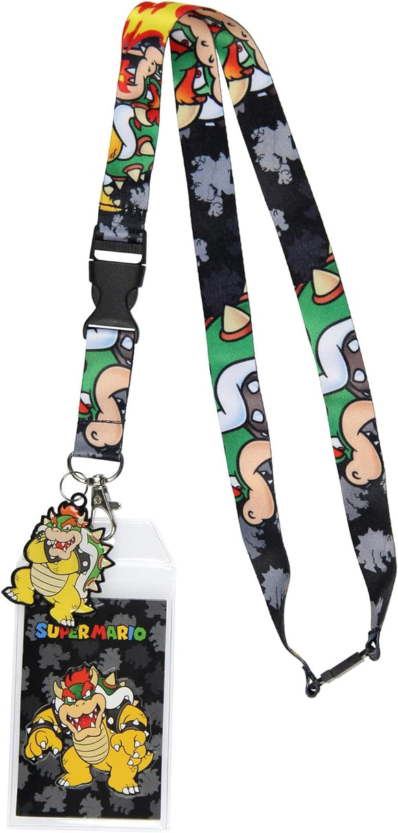 Bowser Lanyard with Rubber Charm