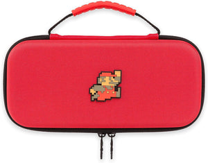 Red Retro Mario Switch Protection Kit Carrying Case [Power A] (Nintendo Switch)