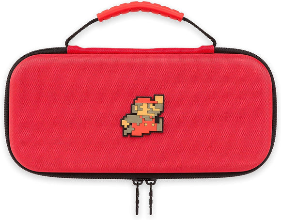 Red Retro Mario Switch Protection Kit Carrying Case [Power A] (Nintendo Switch)