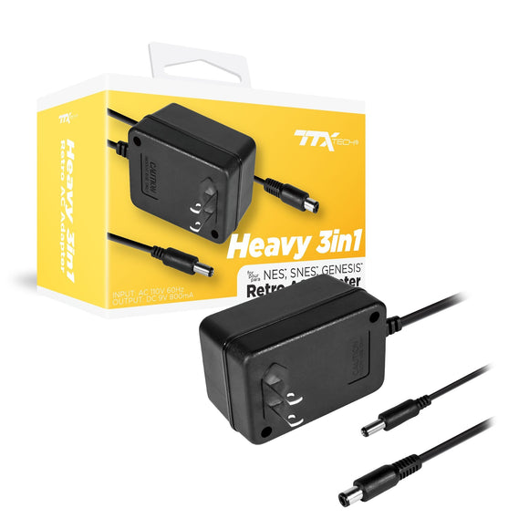 Heavy AC Adapter [Unofficial] (Nintendo NES / SNES / Sega Genesis)