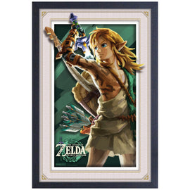 Cadre Legend of Zelda: Tears of the Kingdom Link primitif