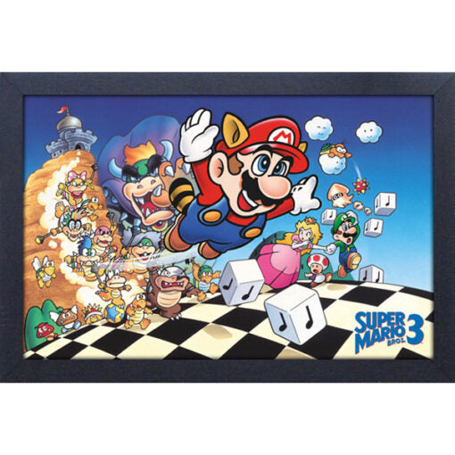 Cadre Super Mario Bros. 3 personnages d'animation