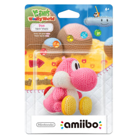 Pink Yarn Yoshi - Yoshi's Woolly World series (Amiibo)