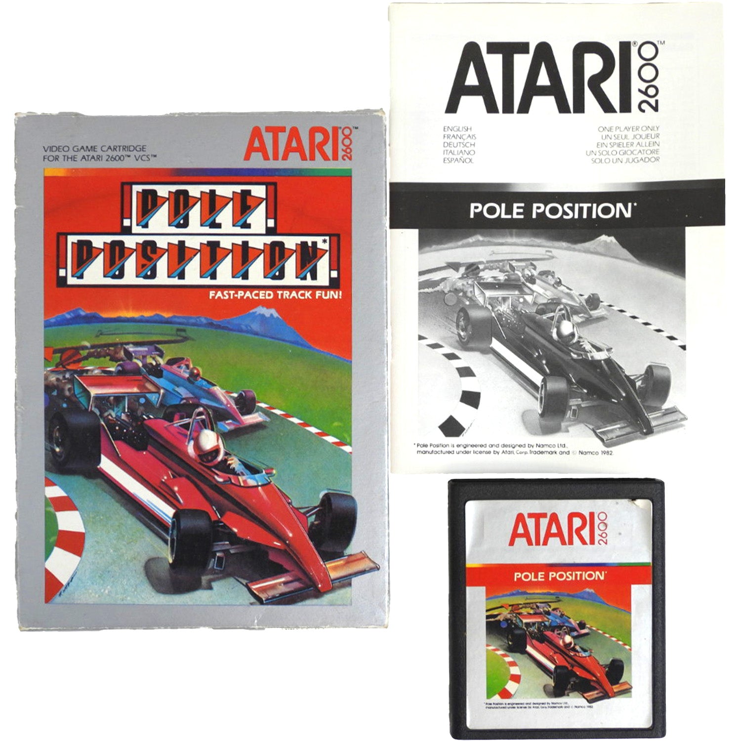 Pole Position [Silver Label] (Atari 2600)