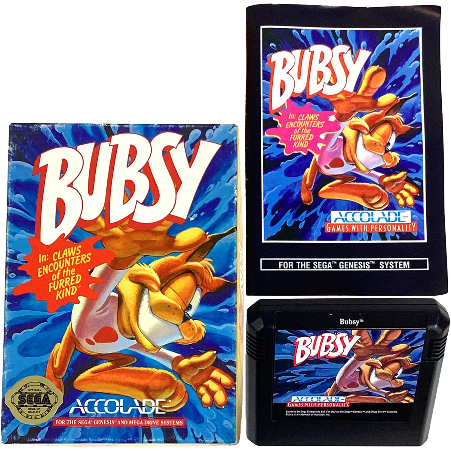 Bubsy [Cardboard Box] (Sega Genesis)