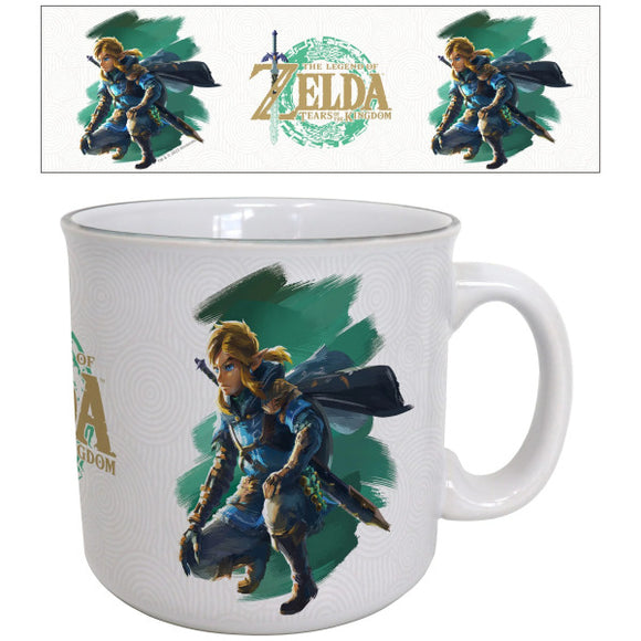 Tasse en Céramique Zelda Tears Of The Kingdom Link accroupit 20 oz