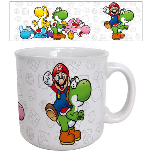 Mario & Yoshi Ceramic Mug 20 oz