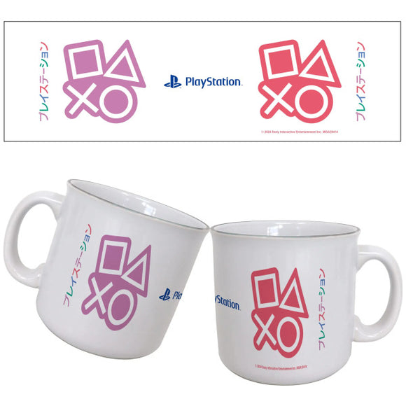 Tasse en céramique icônes de boutons d'action Playstation 20 oz