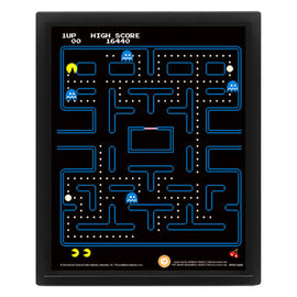Cadre lenticulaire labyrinthe Pac-Man