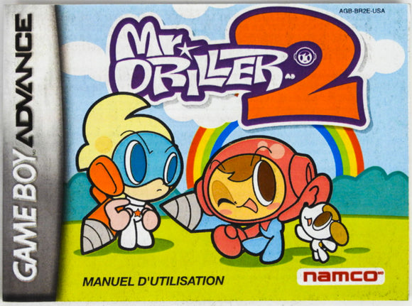 Mr. Driller 2 [Manual] [French Version] (Game Boy Advance / GBA)