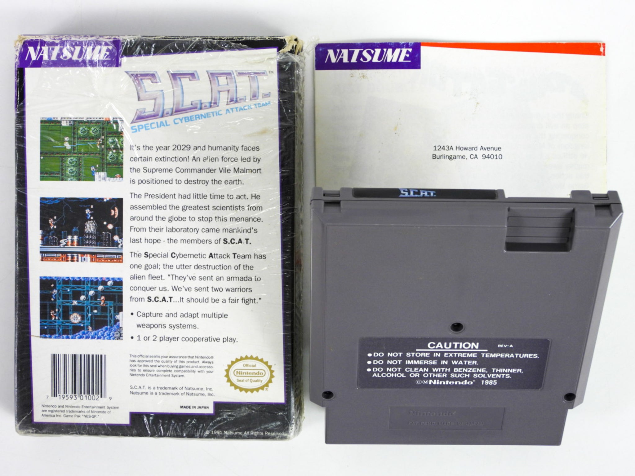 SCAT Special Cybernetic Attack Team buy NES Grey Cart Limited Run Games