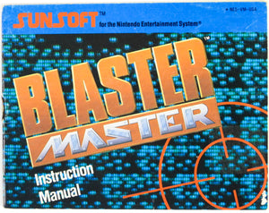 Blaster Master [Manual] (Nintendo / NES)