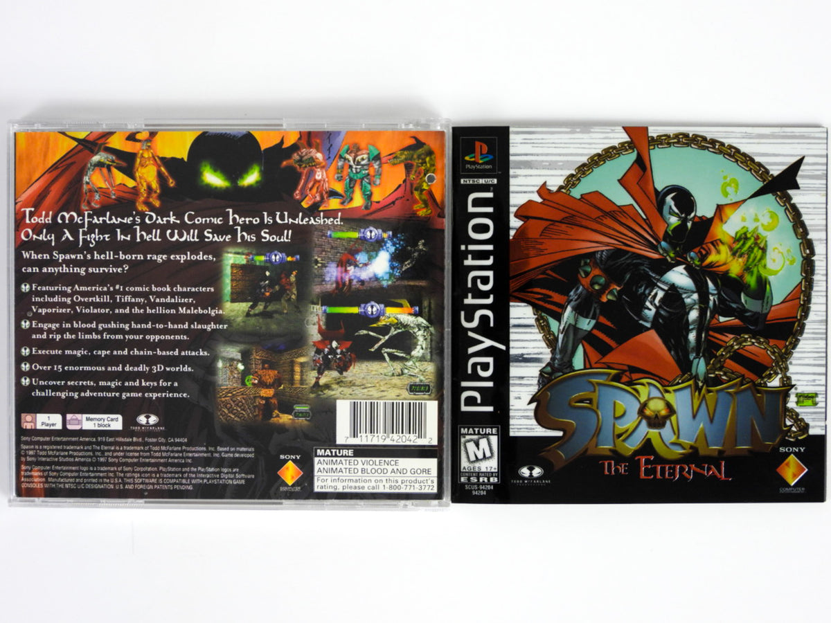 Spawn The Eternal für Sony PlayStation PS1 (Gebraucht) in Kestenholz für CHF 59 - mit Lieferung Spawn The Eternal für Sony PlayStation PS1 (Gebraucht) in Kestenholz für CHF 59 - mit Lieferung