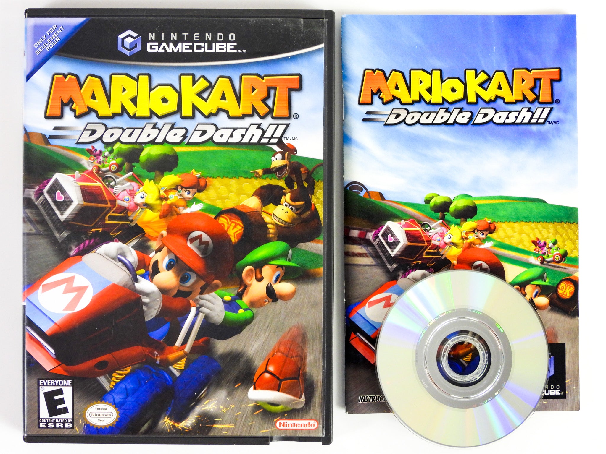 Mario Kart: Double Dash!! Nintendo GameCube (Not For hot Resale, Untested, 2003)