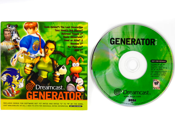 Generator Vol. 2 [Not For Resale] (Sega Dreamcast)