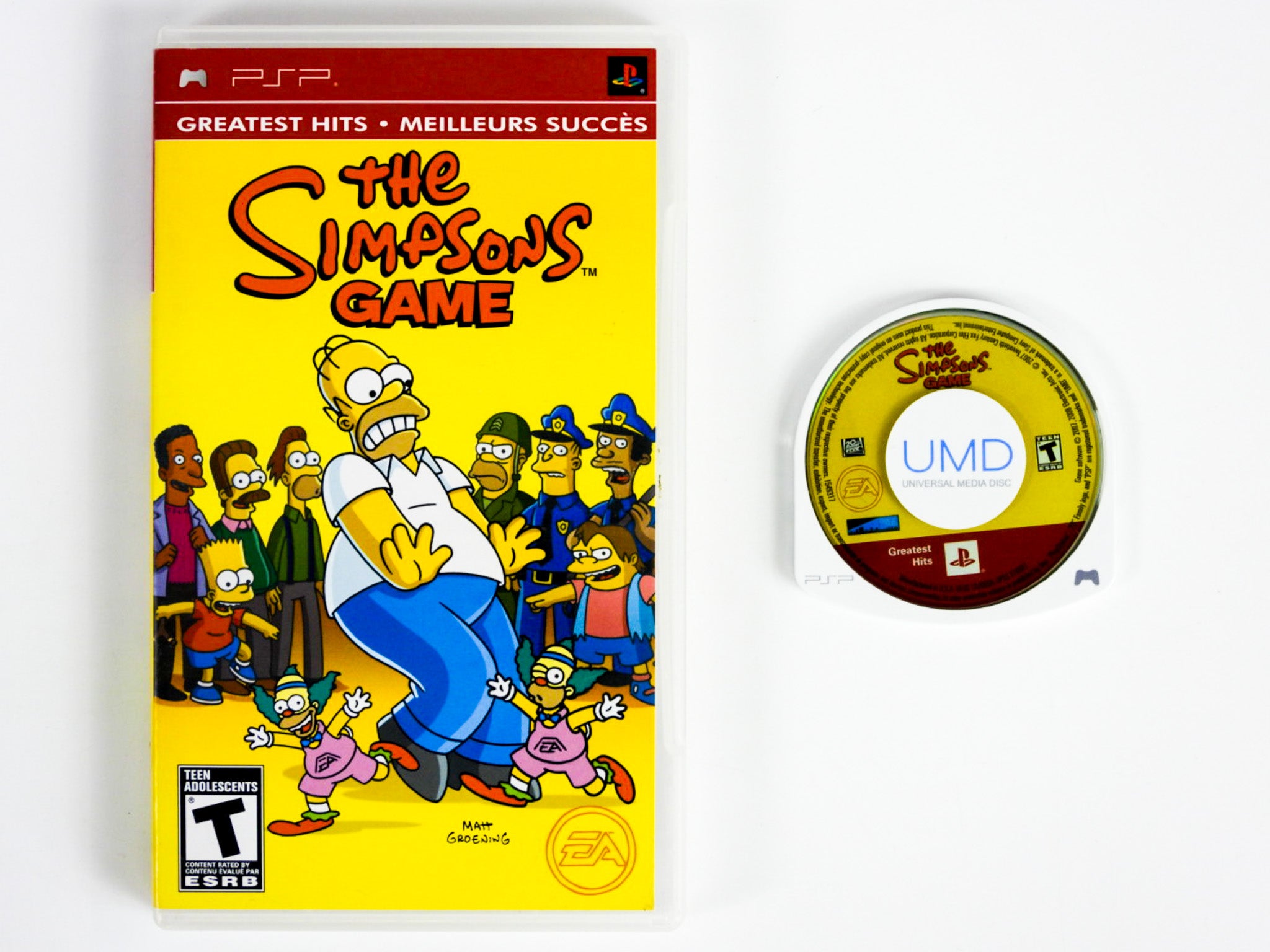 The Simpsons Game Greatest Hits PlayStation Portable PSP Retro MTL the-simpsons-game-greatest-hits-playstation-portable-psp-retro-mtl