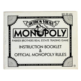 Monopoly [Manual] (Nintendo / NES)