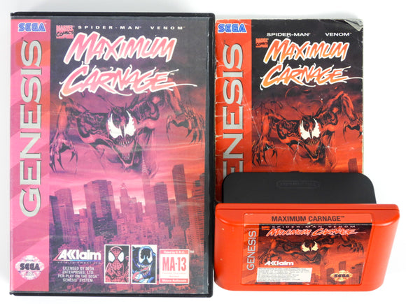 Spiderman Maximum Carnage [Red Cart] (Sega Genesis)