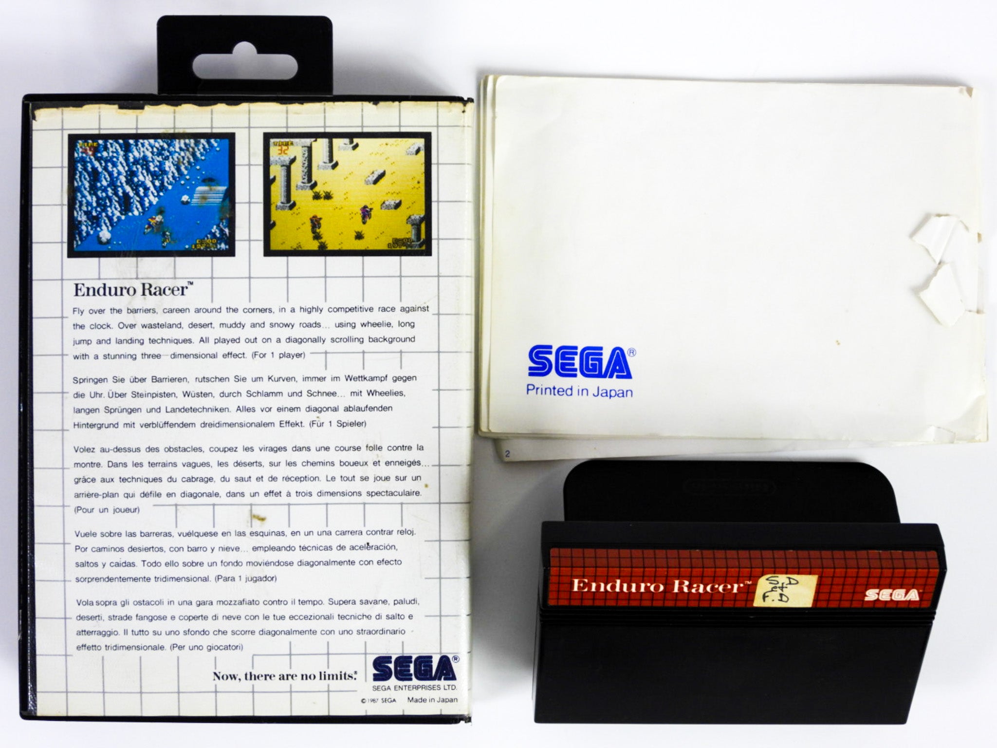 Enduro Racer sur Sega Master System 1 et 2 PAL loose Enduro Racer sur Sega Master System 1 et 2 PAL loose