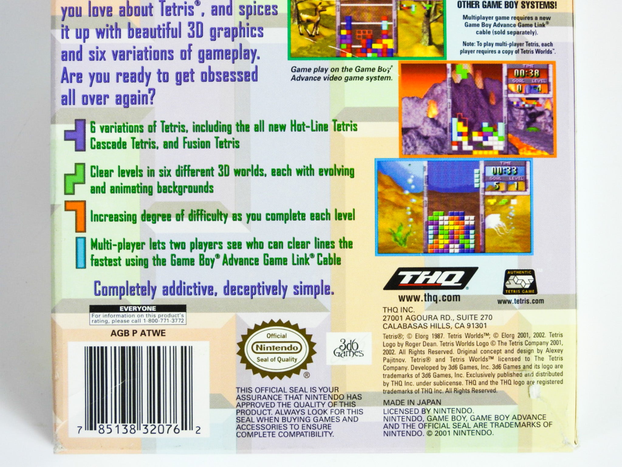 Tetris Worlds (Game Boy Advance / GBA) – RetroMTL