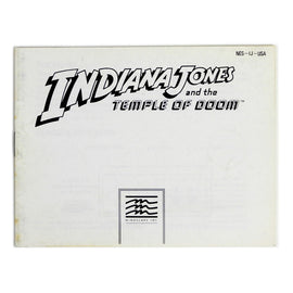 Indiana Jones and the Temple of Doom [Manual] (Nintendo / NES)