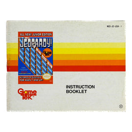 Jeopardy Jr [Manual] (Nintendo / NES)