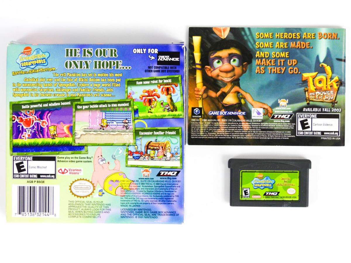 SpongeBob SquarePants: Battle for Bikini Bottom (Nintendo Game Boy Adv ...