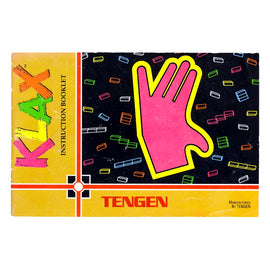 Klax [Tengen] [Manual] (Nintendo / NES)