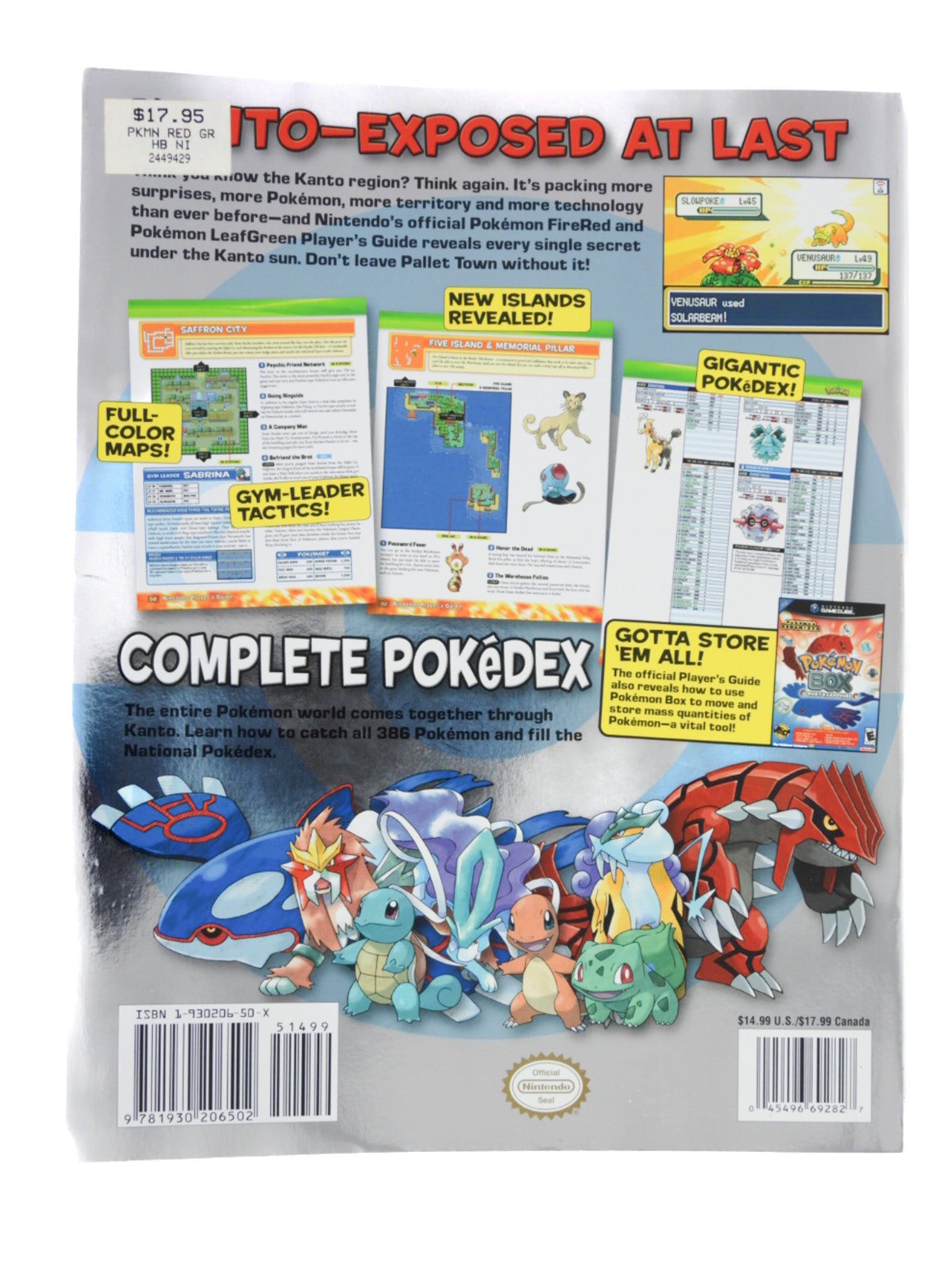 Pokemon FireRed & LeafGreen 2024 Nintendo Power strategy guide