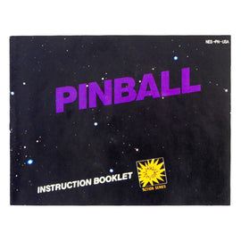 Pinball [Manual] (Nintendo / NES)