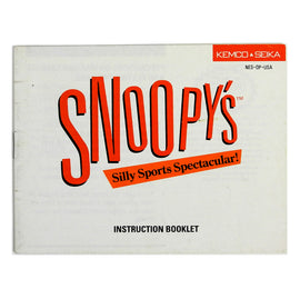 Snoopy's Silly Sports [Manual] (Nintendo / NES)