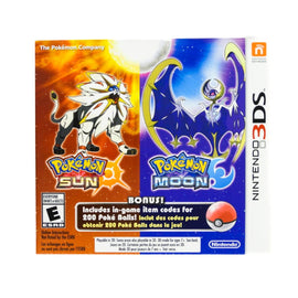 Pokemon Sun & Pokemon Moon Dual Pack (Nintendo 3DS)