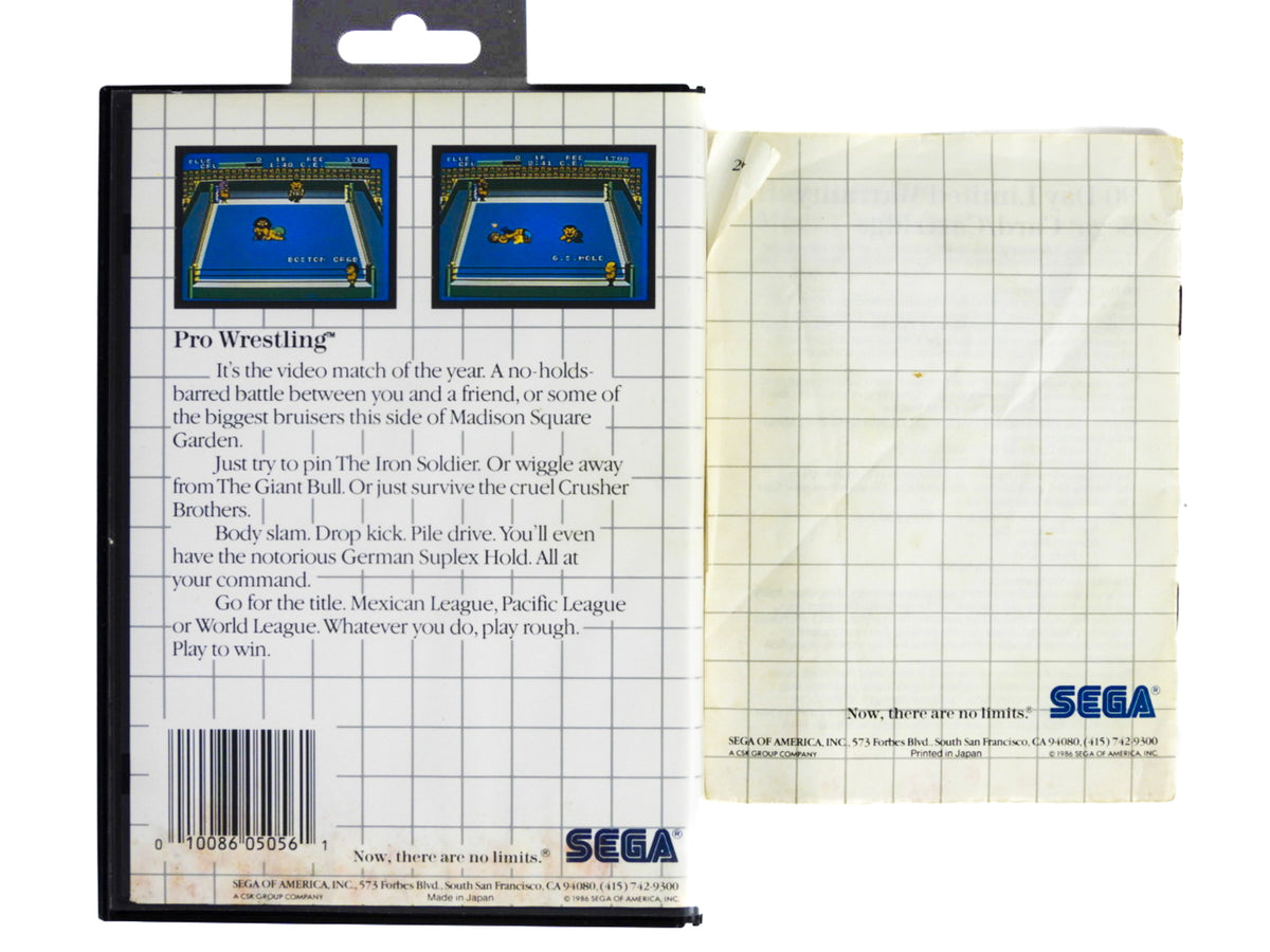 Cartouche Pro Wrestling – Sega Master System – PAL – Bon état – Cartouche Seule