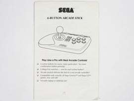 Sega 6-Button Arcade Stick [Manual] (Sega Genesis)