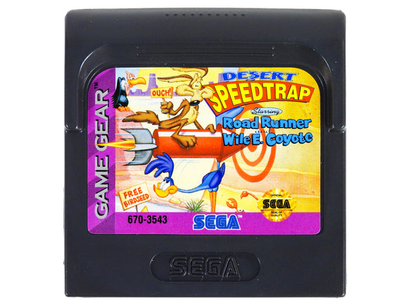 Desert Speedtrap Starring Road Runner And Wile E Coyote (Sega Game Gear)