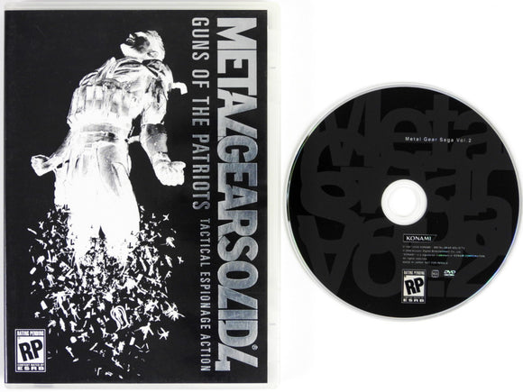 Metal Gear Solid 4 Guns Of The Patriots Saga Volume Vol. 2 Konami DVD (Playstation 3 / PS3)